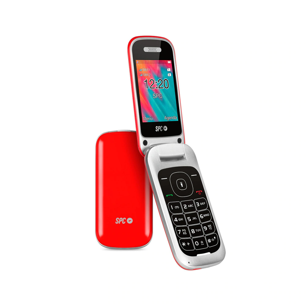 SPC Velvet teléfono móvil con tapa y teclas grandes