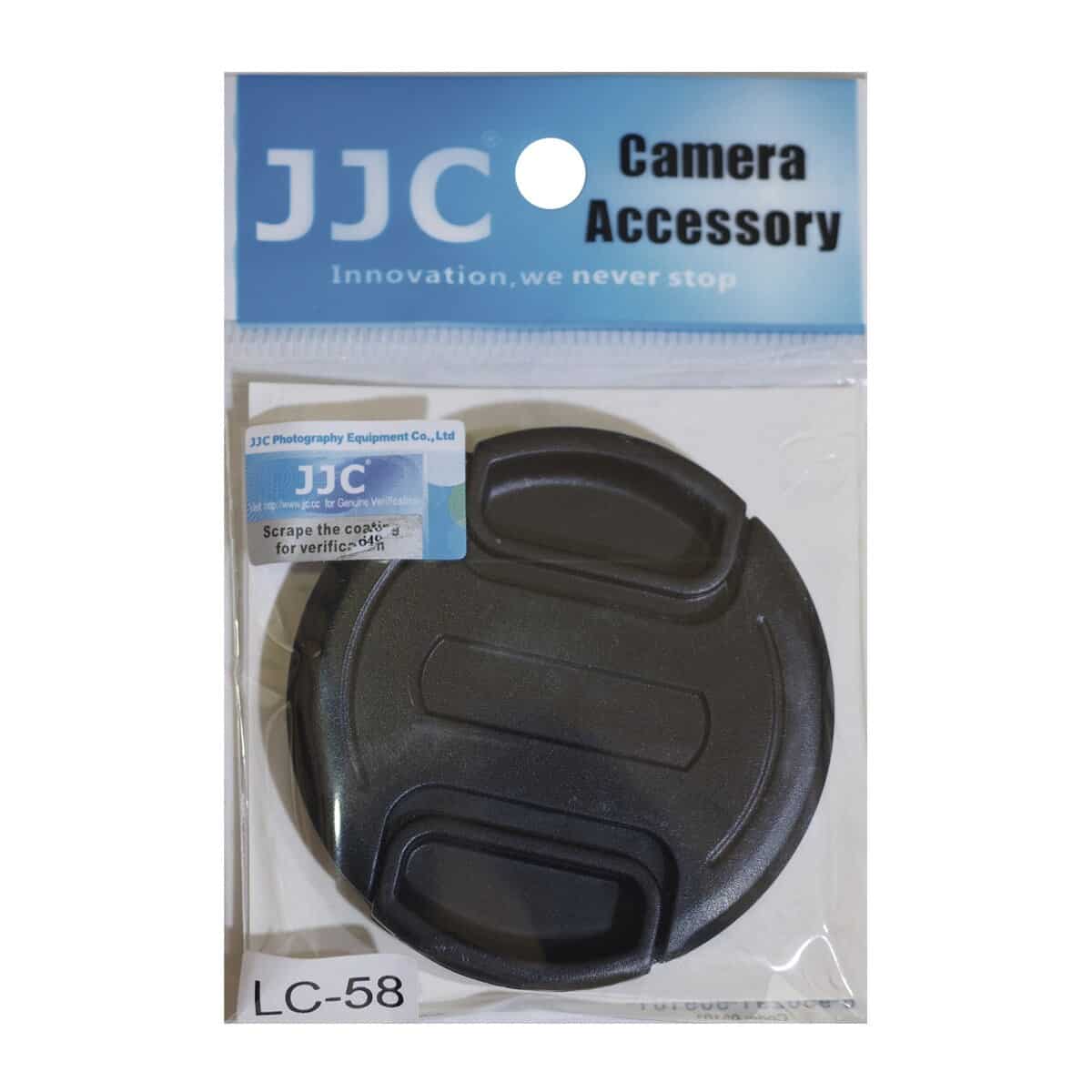 Tapa de protección JJC para objetivos con diametro 58 mm
