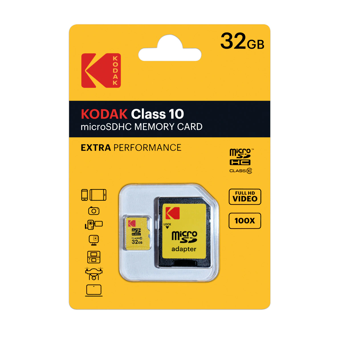 Tarjeta de memoria Kodak Micro SDHC de 32 GB Clase 10