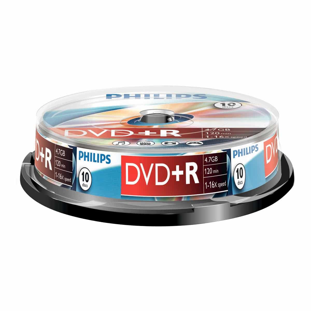 Tarrina 10 DVD+R Philips 4,7 GB