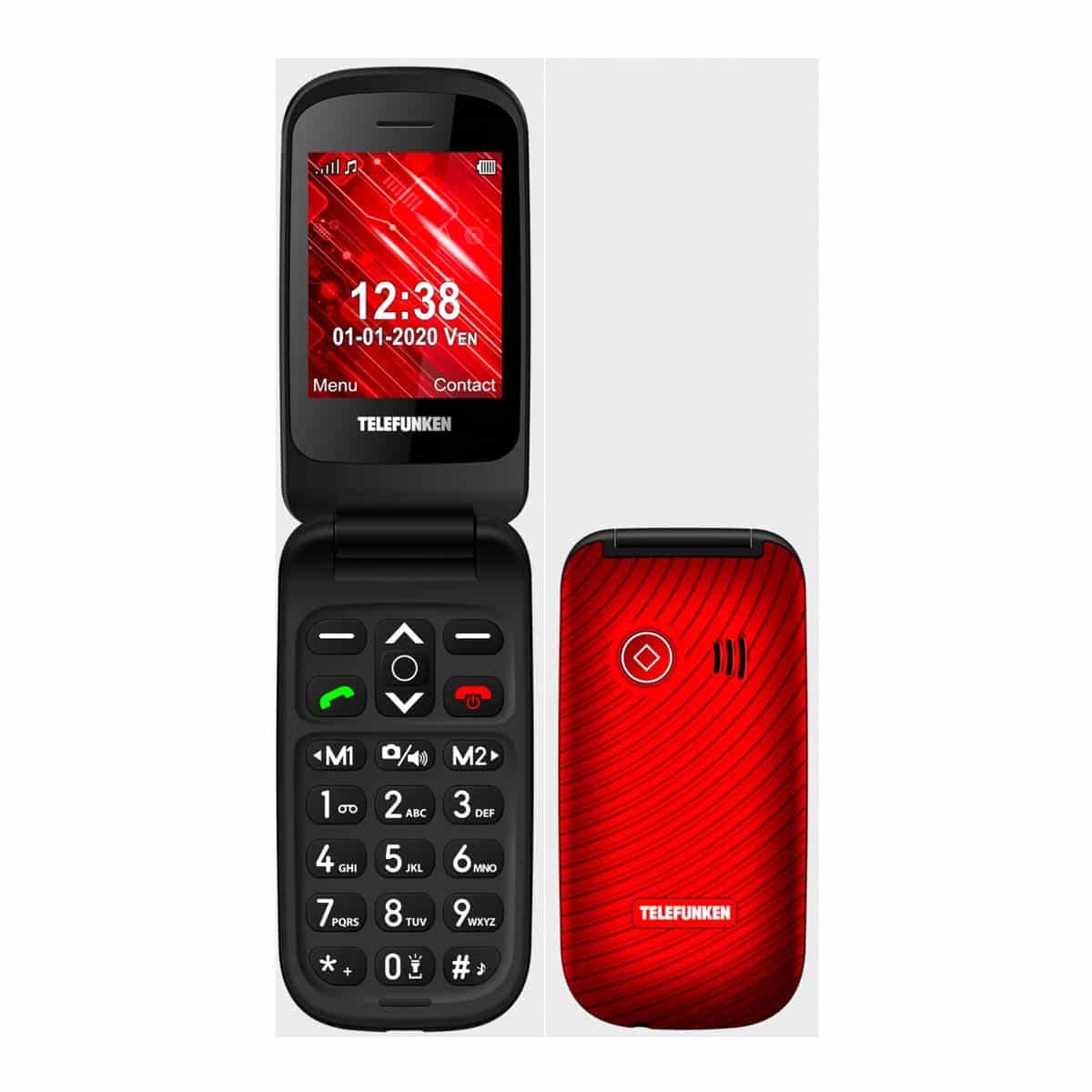 Telefunken Senior Phone S440 32 MB + 32 MB rojo móvil libre