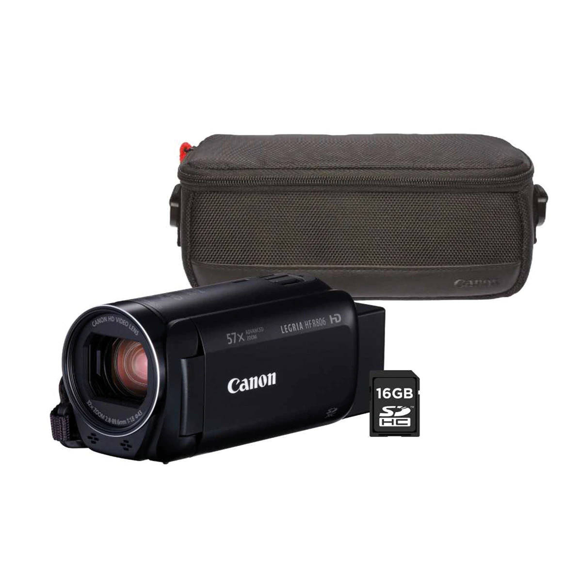 Videocámara HD Canon Legria HF R806 negra + funda y tarjeta SD 16GB