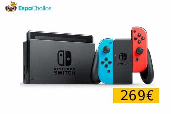 Nintendo Switch Azul Neón/Rojo Neón V2
